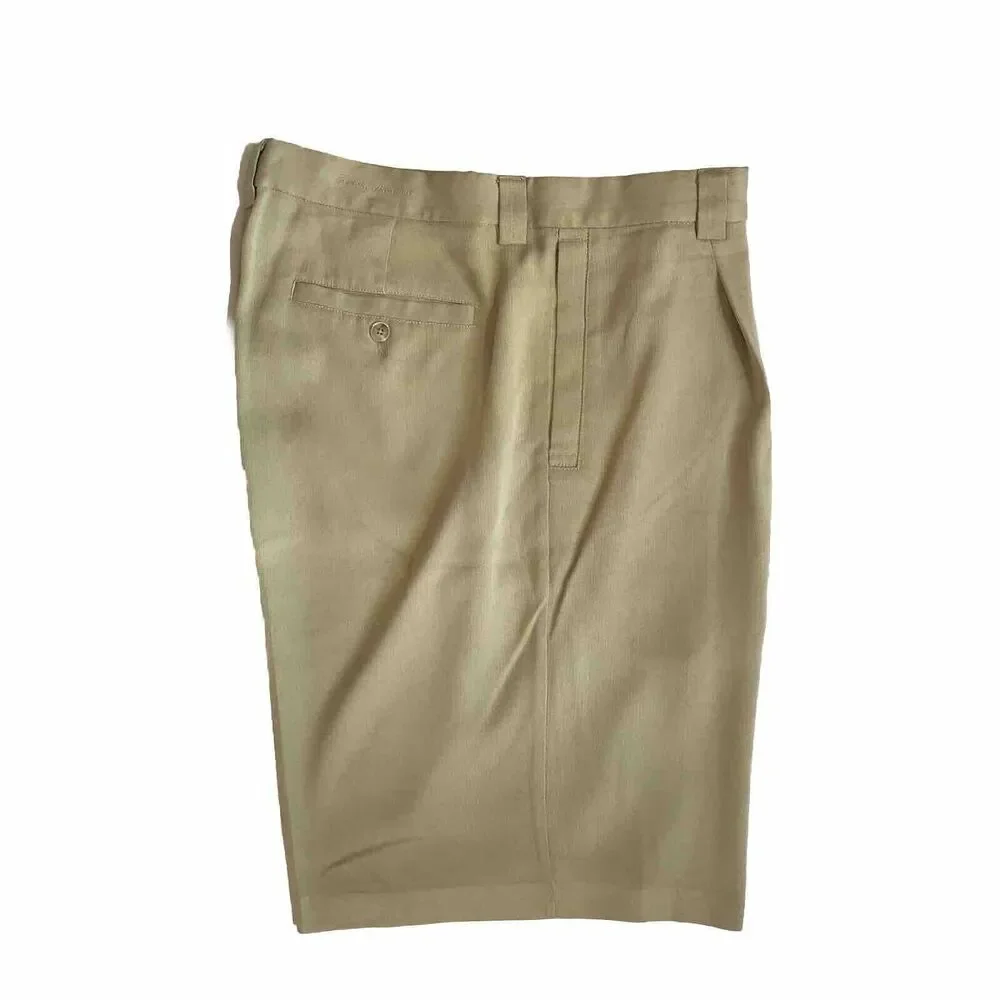 Tommy Bahama Chino Shorts SZ 34 Khaki Beach Resort Golf Casual 100% Silk Preppy
